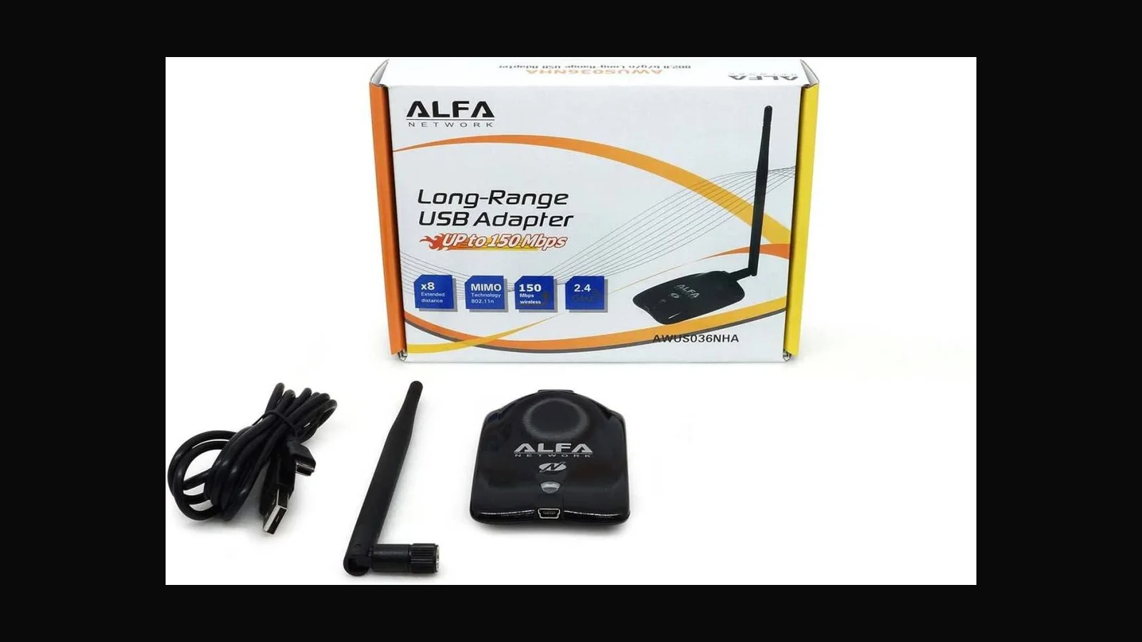 ALFA AWUS036NHA: AR9271 2.4 GHz Kali classic